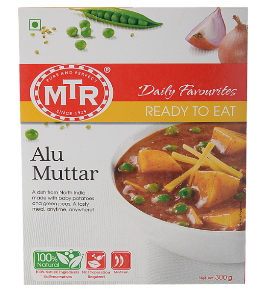 MTR Ready to Eat - Alu Matar, 300g Carton